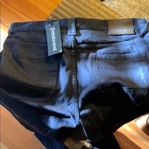 Betabrand black and blue SOB jeans